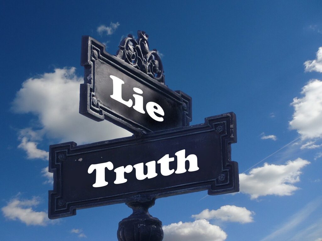 truth, lie, street sign-257160.jpg